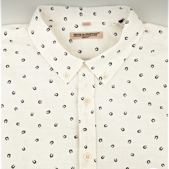 Levi’s Made & Crafted Horseshoe Button Down Shirt 3 - Picture 1 of 11